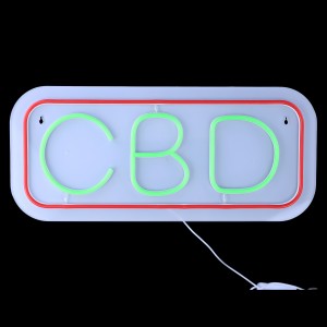 20"x 8.7" Neon Sign - CBD [LED-NS012]